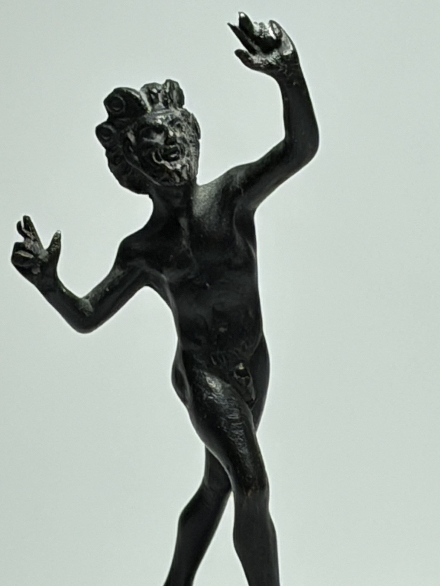 A Grand Tour Bronze Figure of the Dancing Faun, Naples, Late 19th Century - Image 3