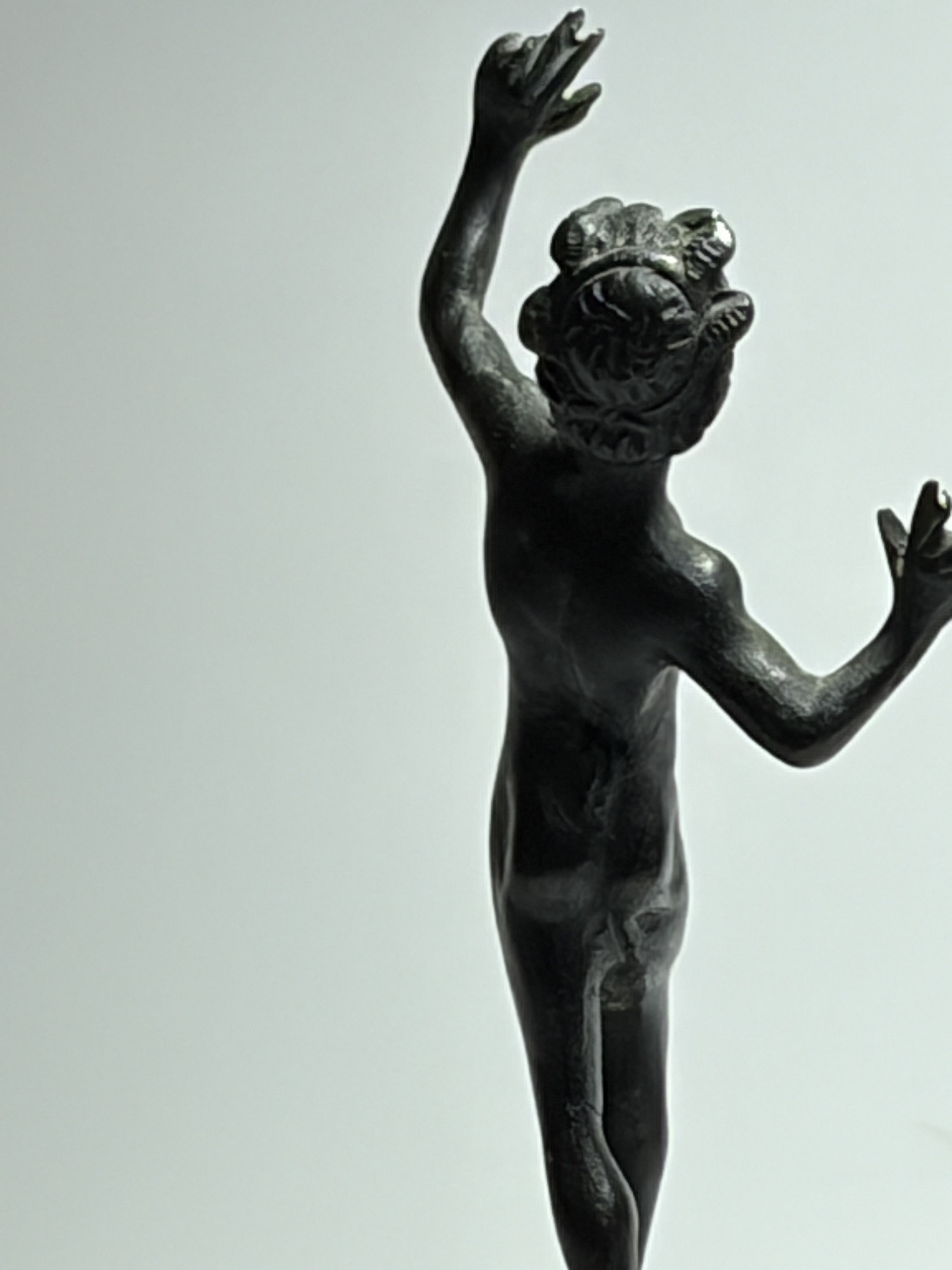 A Grand Tour Bronze Figure of the Dancing Faun, Naples, Late 19th Century - Image 5